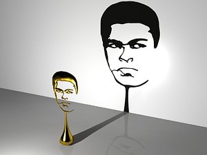 3d muhamed ali trophy model