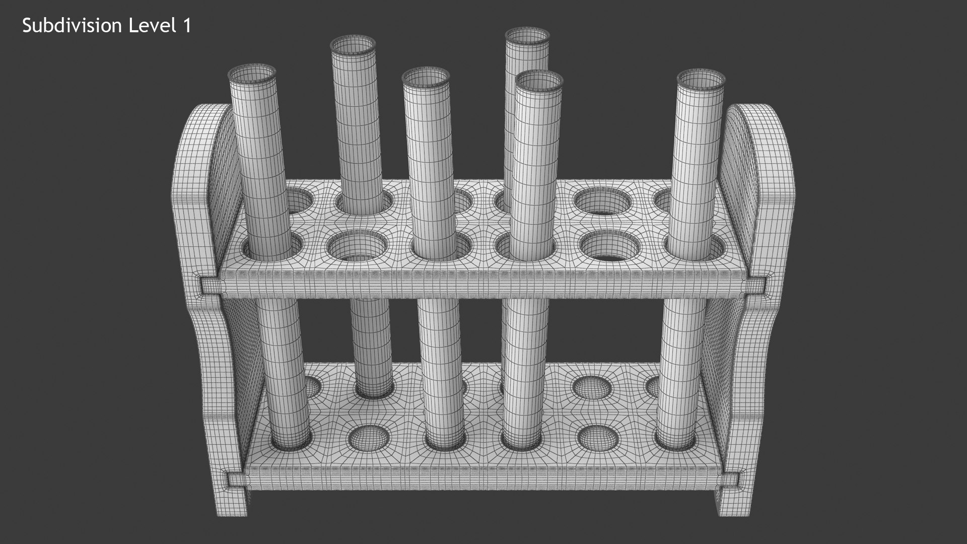 3D Test Tube Rack Model - TurboSquid 1542478