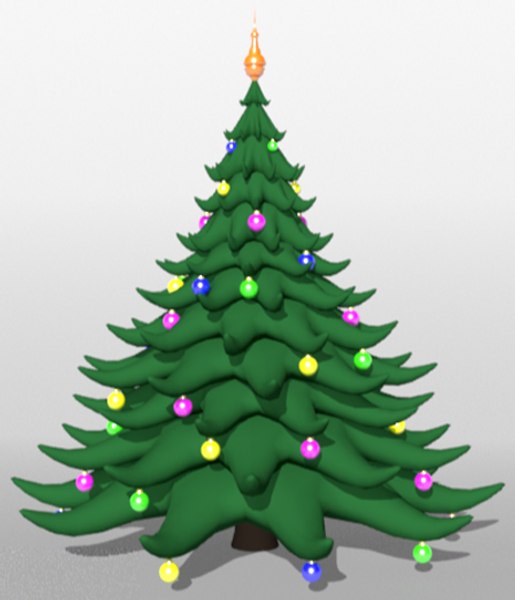 Desenho de árvore de natal Modelo 3D - TurboSquid 1350082