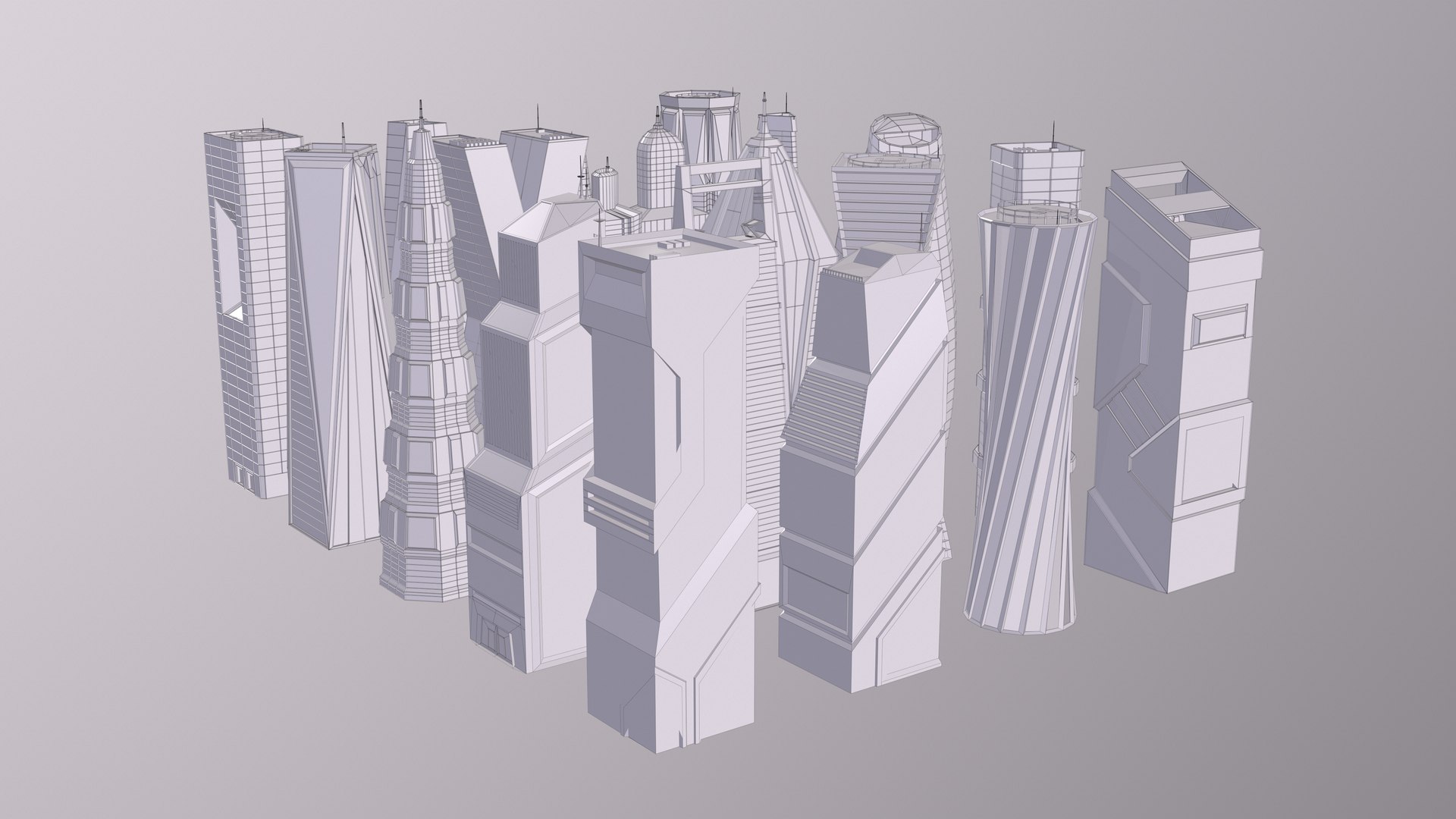 3D Building Kit - TurboSquid 1812257