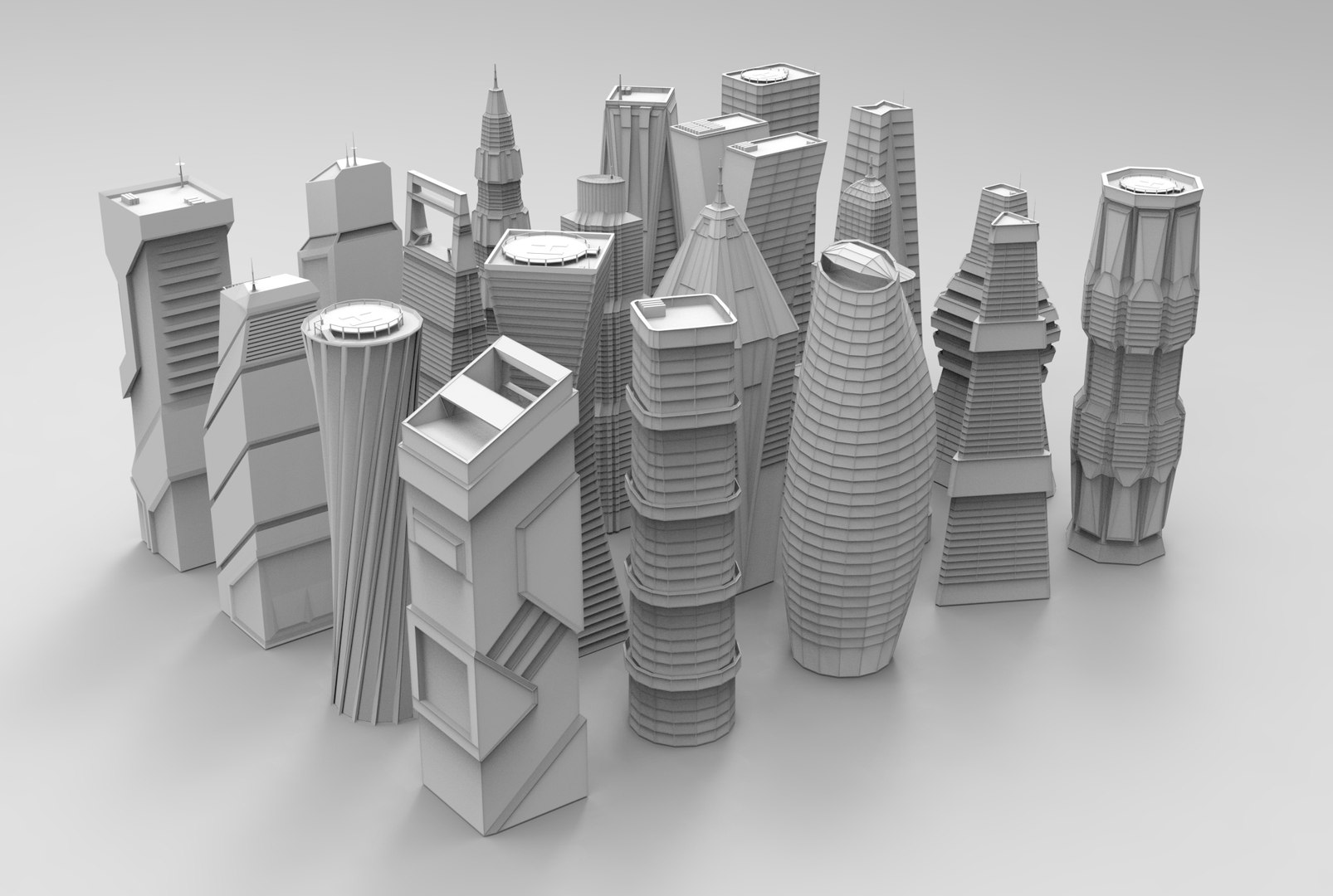 3D Building Kit - TurboSquid 1812257