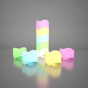 Illuminated Bone Stacking Chair