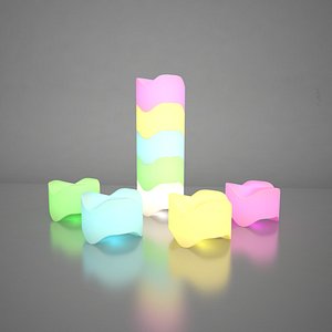 Illuminated Bone Stacking Chair