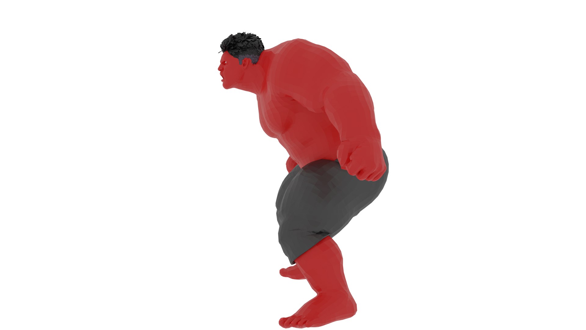 Red Hulk 3D Model - TurboSquid 2285375