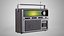 Vintage Portable Radio - Retro Radio Player 3D model