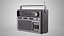 Vintage Portable Radio - Retro Radio Player 3D model