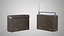 Vintage Portable Radio - Retro Radio Player 3D model
