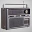 Vintage Portable Radio - Retro Radio Player 3D model