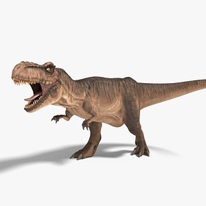 3D model tyrannosaurus rex rigged