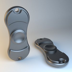 steel fidget spinner 3D model