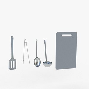 Utensils with chopping board model