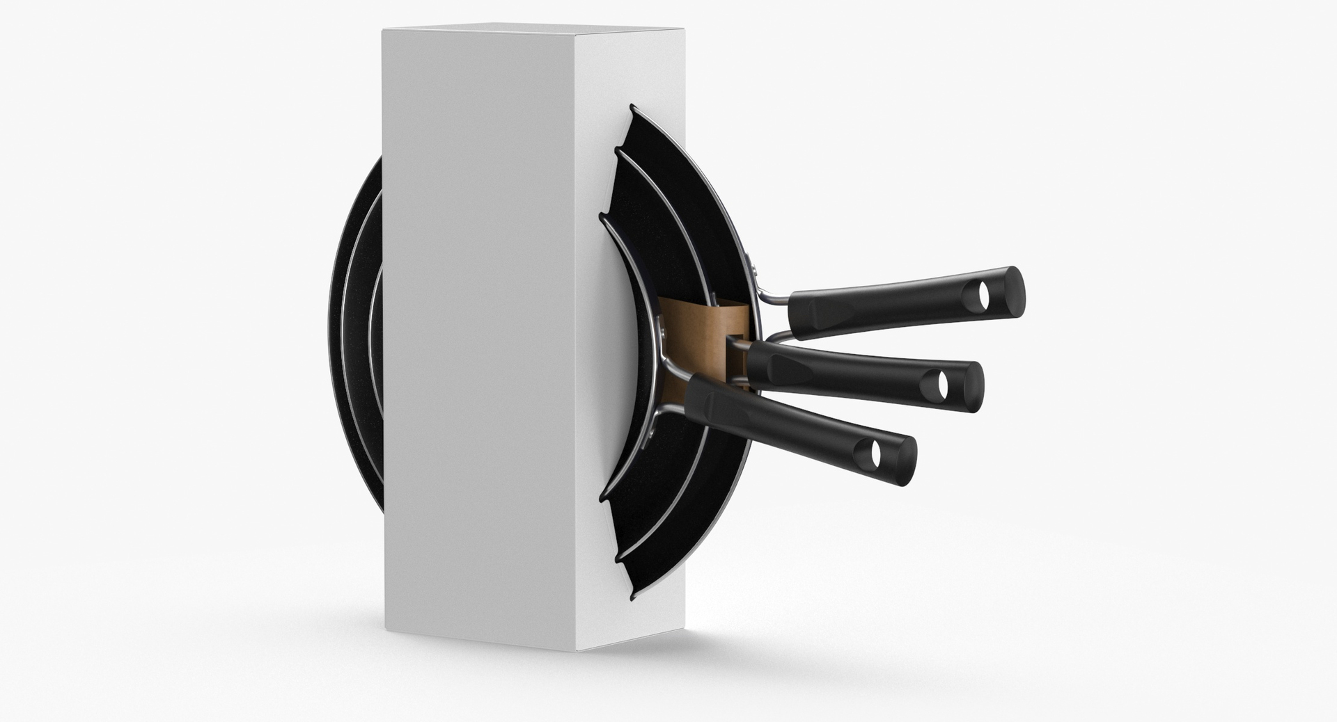 3D Cook Pans Type 01 Pack Blue Blank And Generic Label - TurboSquid 2154356