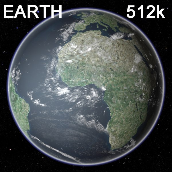 3d earth 512k clouds