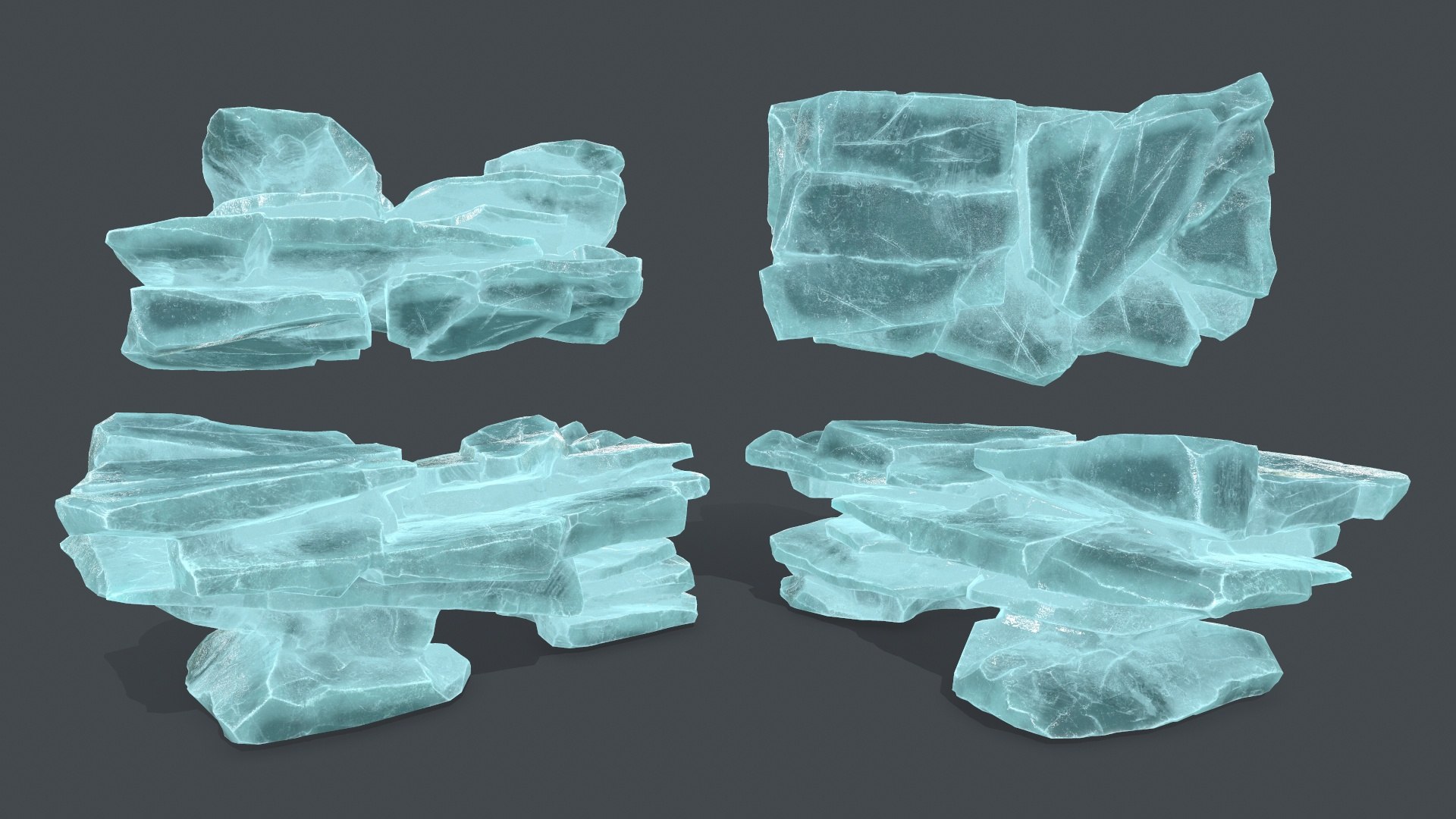 Ice Rocks 3D Model - TurboSquid 2117126