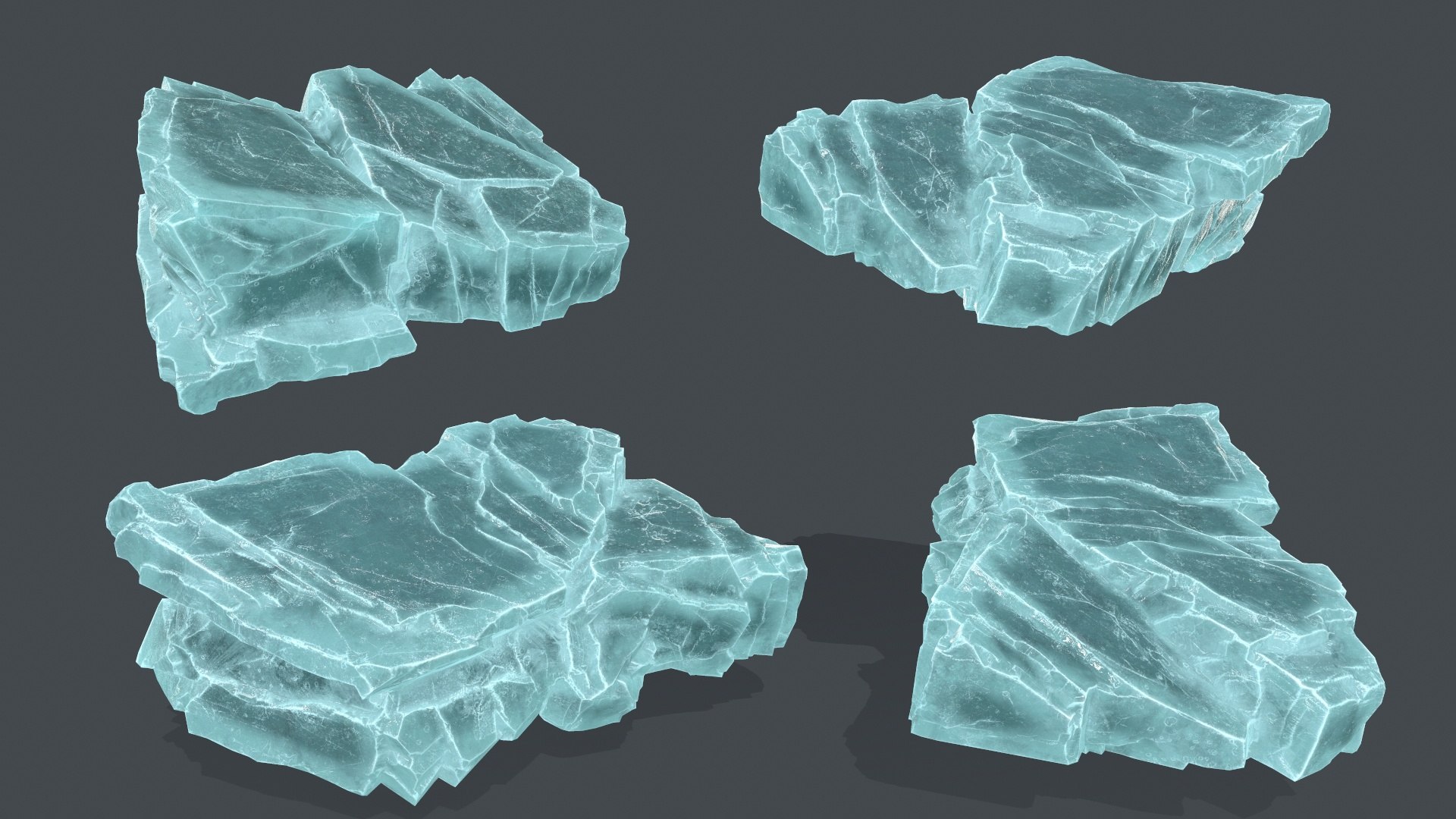Ice Rocks 3D Model - TurboSquid 2117126