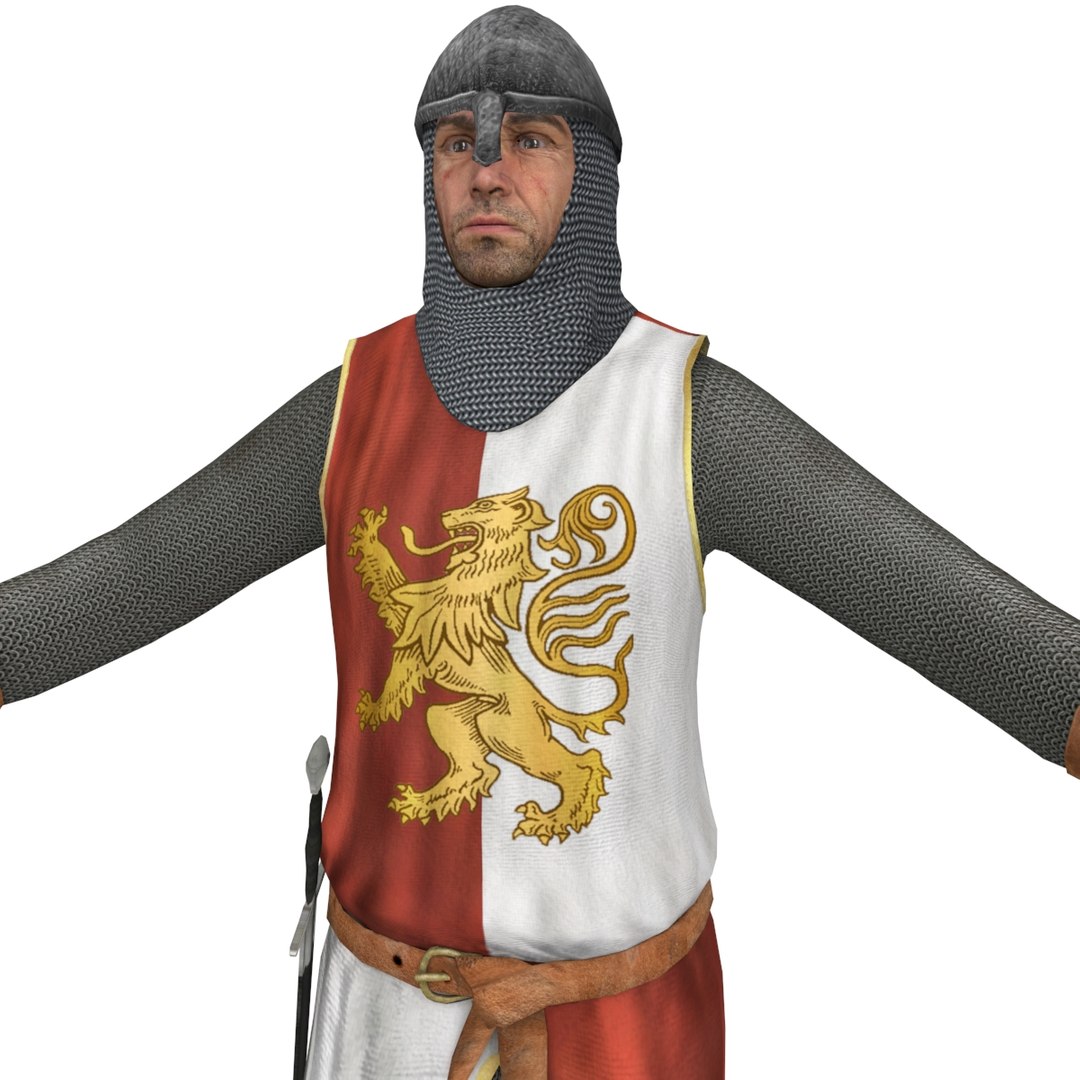 3d Model Rigged Medieval Knight
