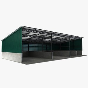 Farm Storage Warehouse 3D