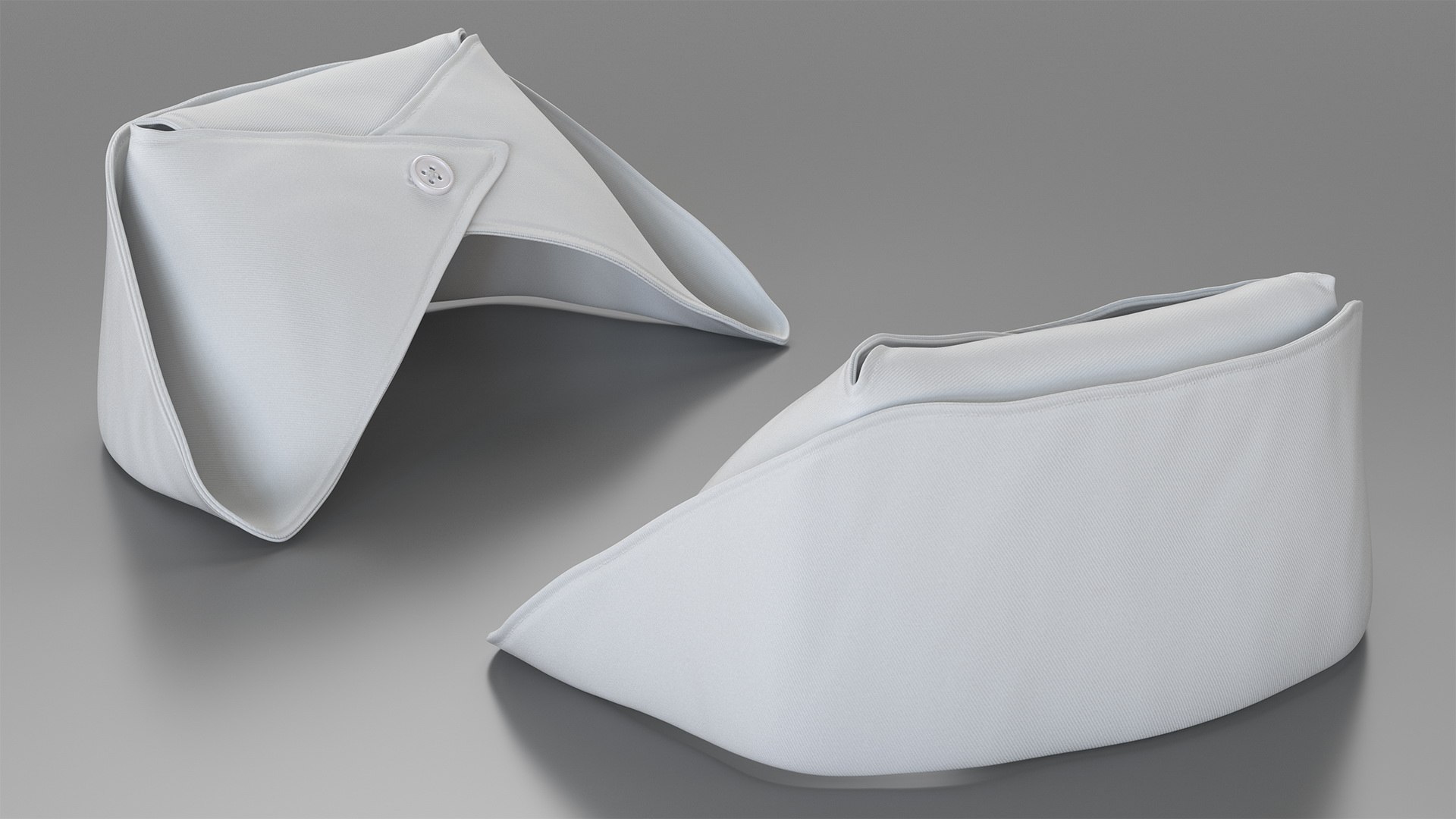 Old Fashioned Nurse Hat White 3D model preview