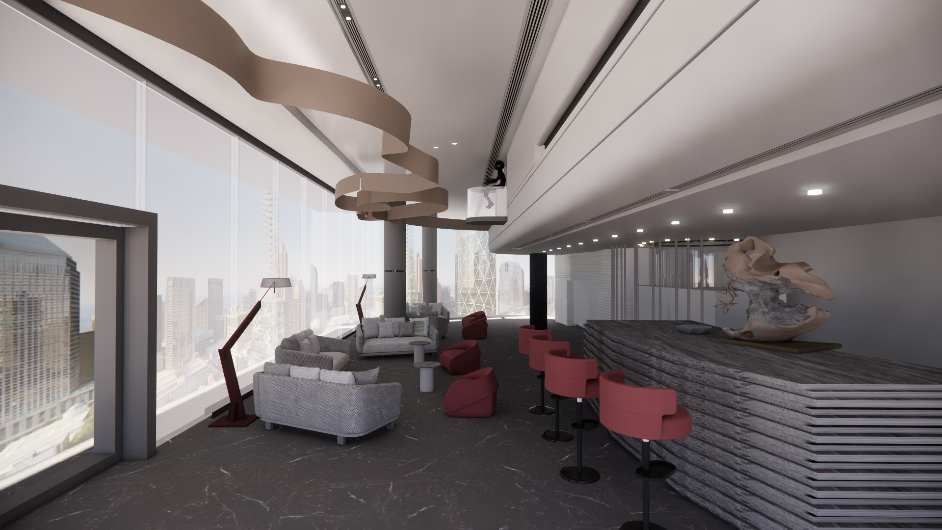 Hotel Lobby Interior-A5 3D - TurboSquid 2104301