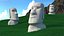 Easter Island Rock Moai Statue