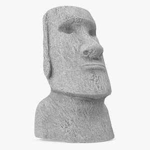 Easter Island Rock Moai Statue
