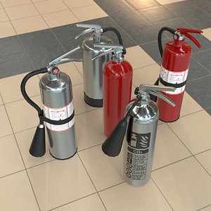 3D Fire extinguisher 1267 Pack