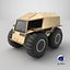 Amphibious ATV Simple Interior 3D model