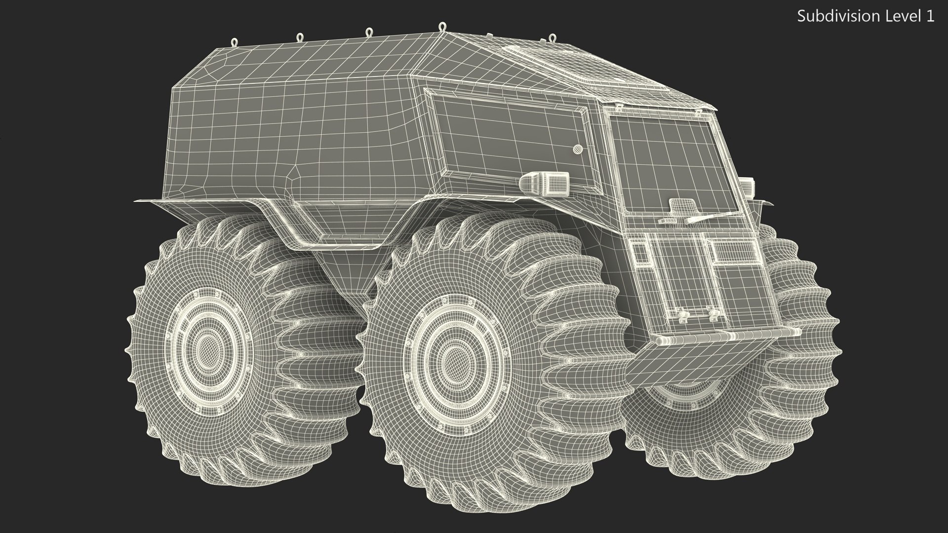 Amphibious ATV Simple Interior 3D Model - TurboSquid 2164077