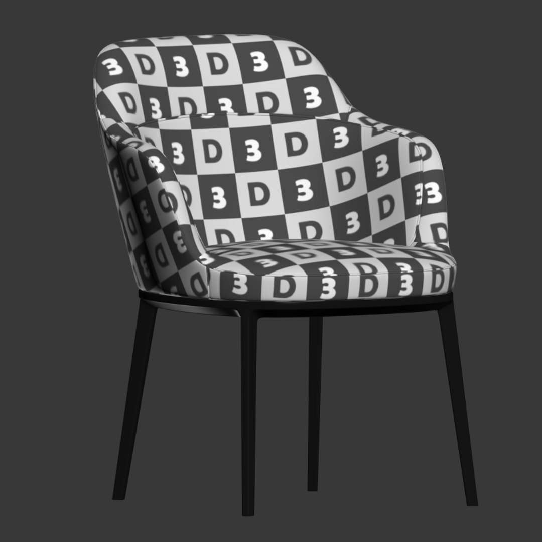 3D Caratos Chair Maxalto Model - TurboSquid 1544258