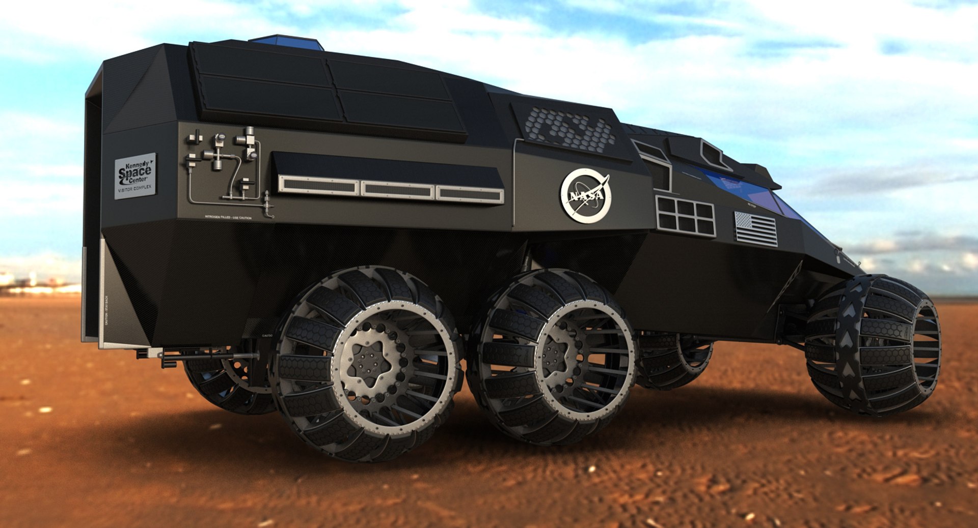 Nasa Futuristic Mars Rover 3D Model - TurboSquid 1254092