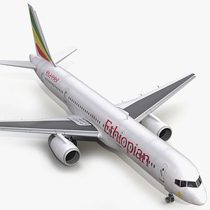boeing 757 200 ethiopian 3d model