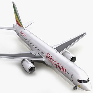 Boeing 757-200 Ethiopian Airlines 3D Model
