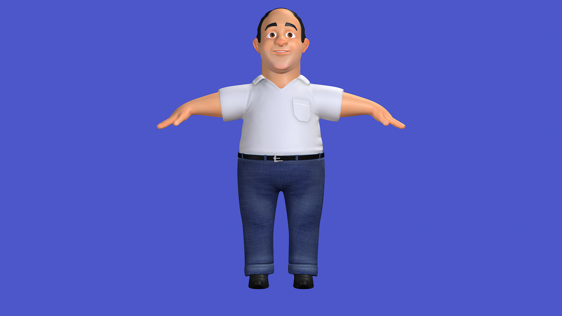 Cartoon Man Boss Character For Motion 3D Model - TurboSquid 1829208