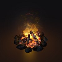 Animated Game Campfire