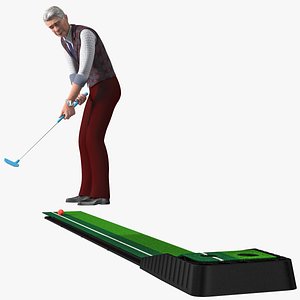 Indoor Mini Golf Player 3D model