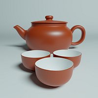Chinese tea pot, tea cup, tea set