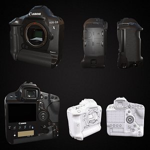 canon 1dx mark2 realistic 3D model