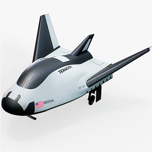 Tenacity Space Shuttle Rigged PBR 3D model
