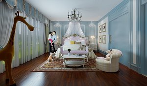 3D model European style children room