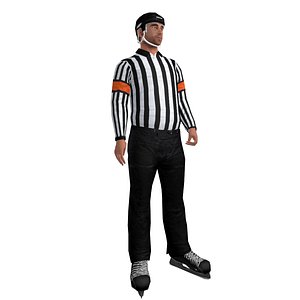 rigged hockey referee 3d max
