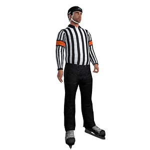 Hockey Referee LOD1 Rigged