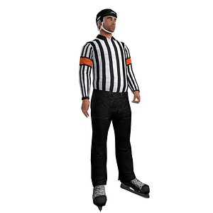 Hockey Referee LOD1 Rigged
