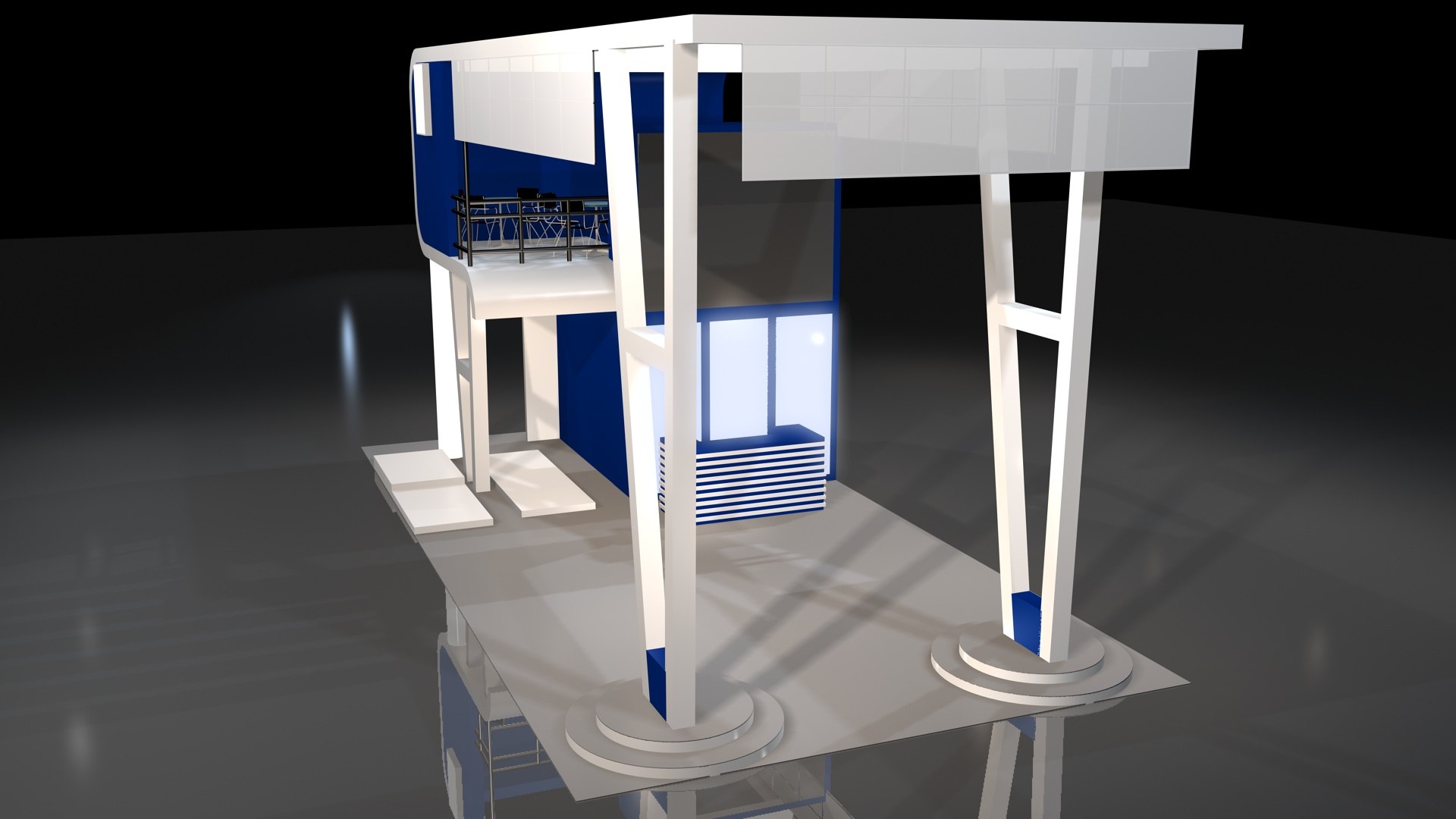 3 Side Open Stand 3D Model - TurboSquid 1994694
