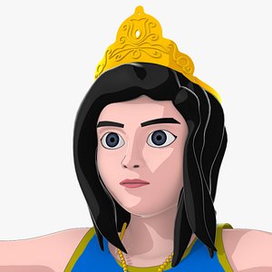 3d model fantasy girl cloth -