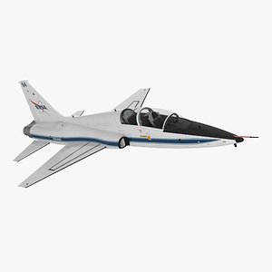 T-38 Talon NASA Trainer Jet White Simple Interior