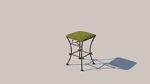 forged stool 3D model