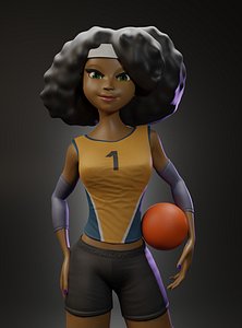 VolleyBallGirl 3D model