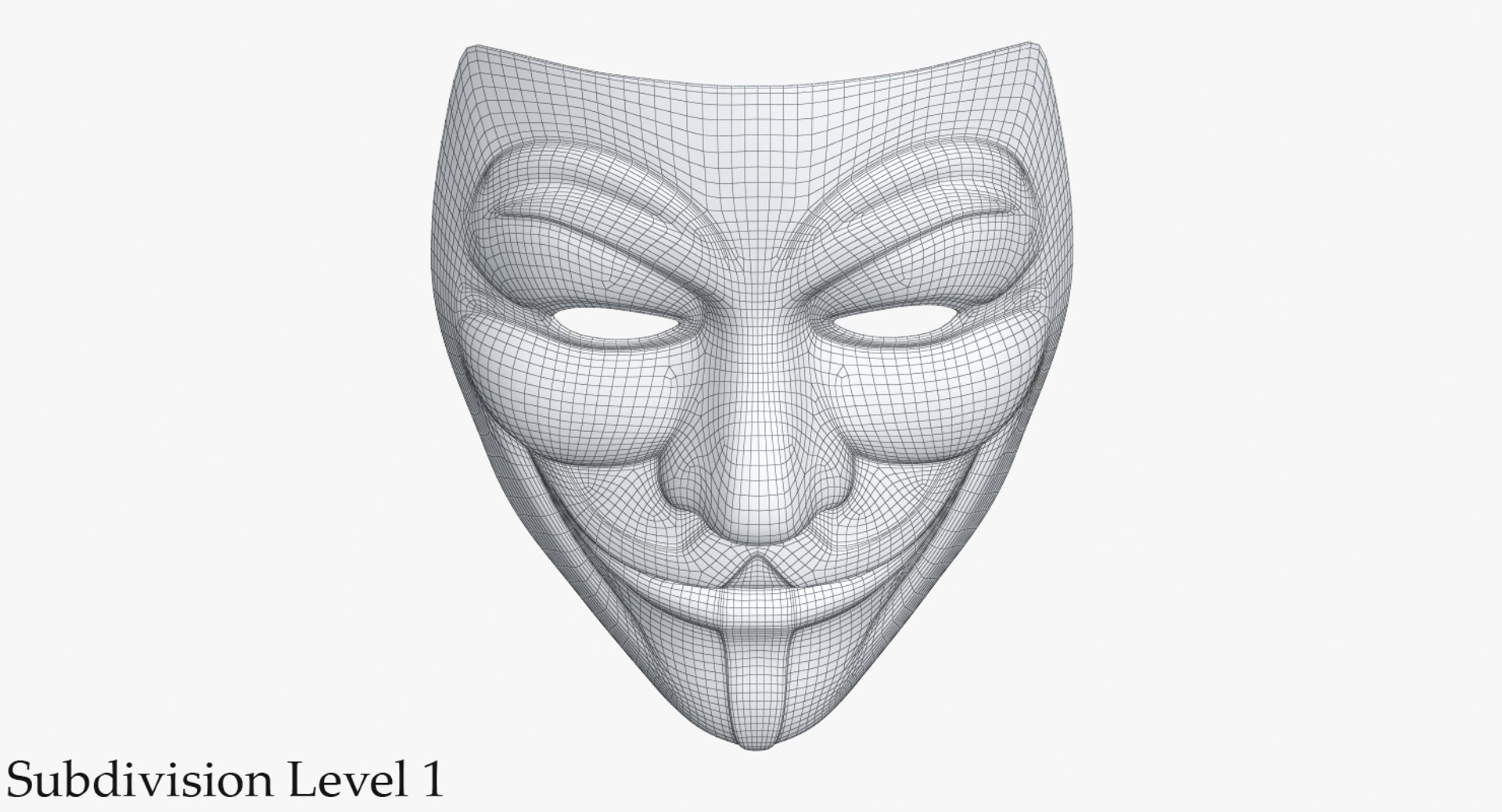 Guy Fawkes Mask Golden 3D Model - TurboSquid 1292230