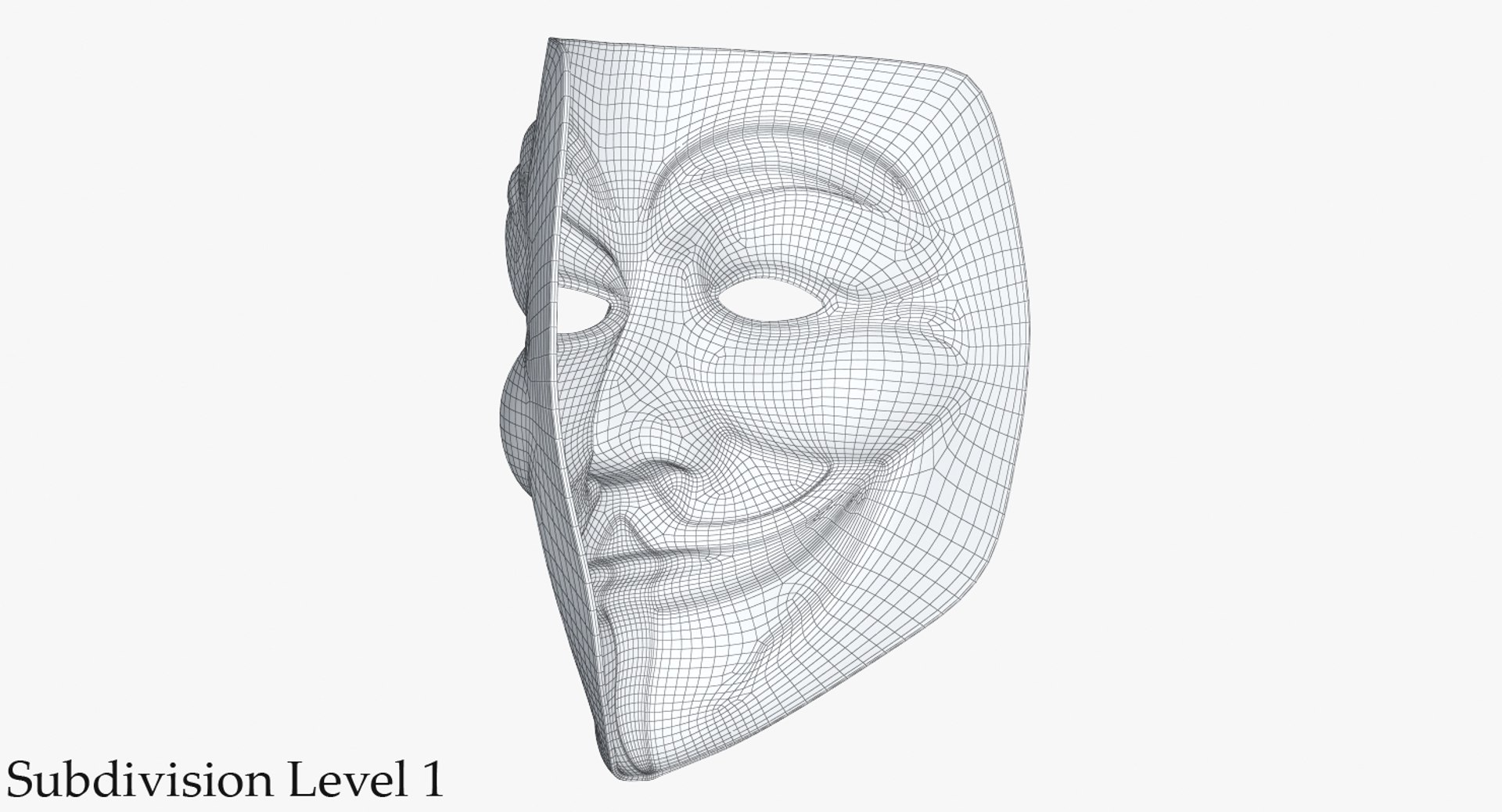 Guy Fawkes Mask Golden 3D Model - TurboSquid 1292230