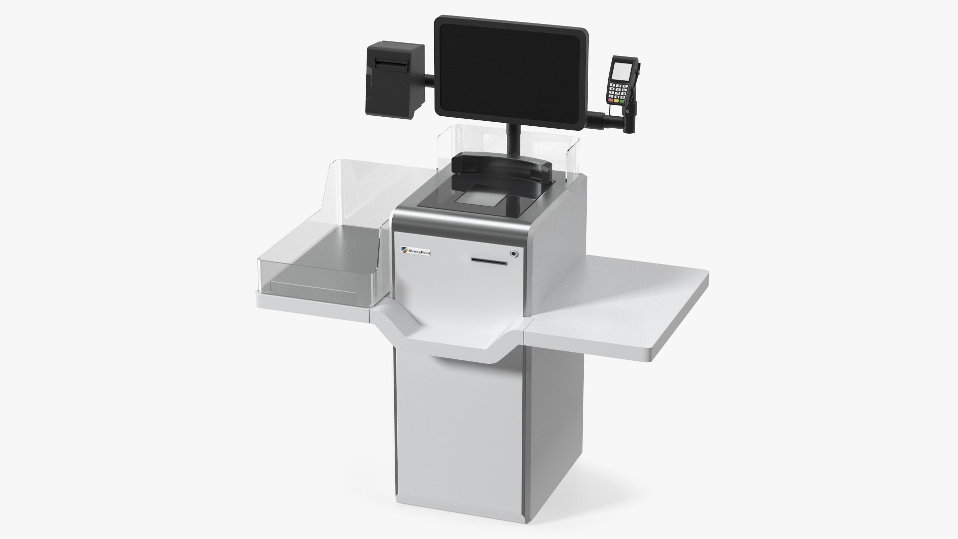 System for Self Checkout StrongPoint Switched Off 3D model preview